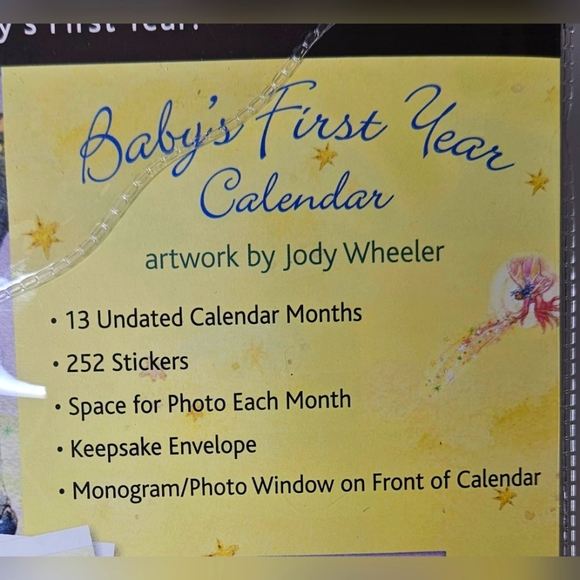 NWT Avalanche Baby's First Year Sticker Calendar And Stuffed Bunny Bundle - Picture 3 of 8